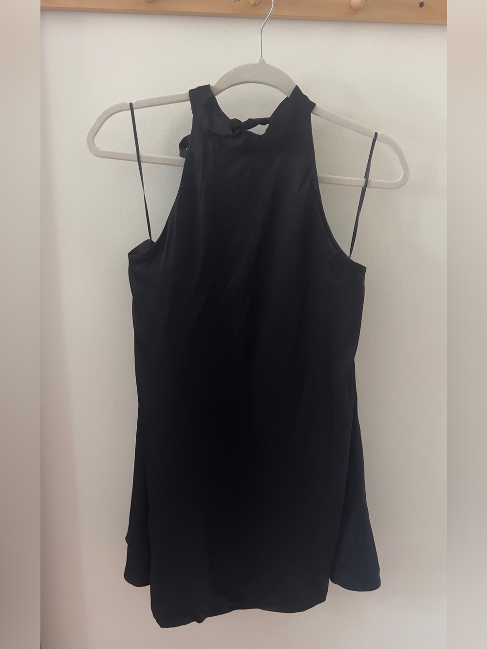 Zara Satin Halter Dress